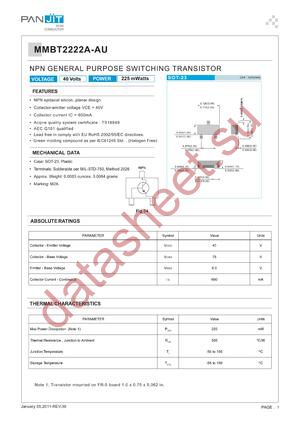 MMBT2222A-AU_SD_10001 datasheet  