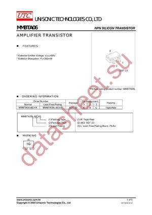 MMBTA06-AE3-R datasheet  