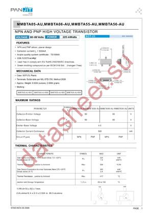 MMBTA06-AU datasheet  