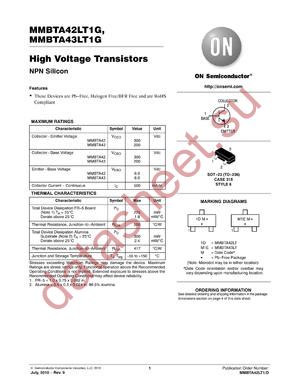 MMBTA42LT1G_10 datasheet  