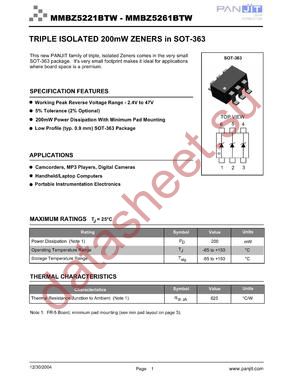 MMBZ5246BTW datasheet  