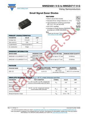 MMSZ4697-V-G datasheet  