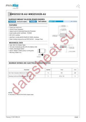 MMSZ5229B-AU datasheet  