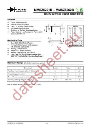 MMSZ5229B-T1 datasheet  