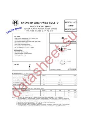 MMSZ5252BPT datasheet  