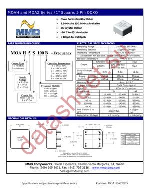 MOAZ12100D datasheet  