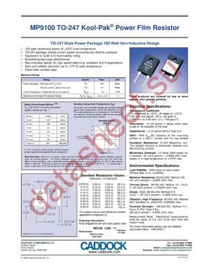 MP9100-47.0-1 datasheet  