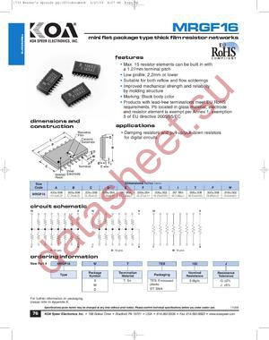 MRGF16WTST102J datasheet  