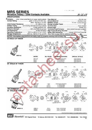 MRS-1-3CKXPC datasheet  