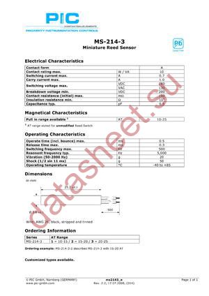 MS-214-3-2 datasheet  