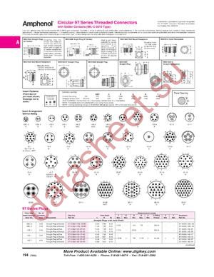 MS3102R-14S-5P datasheet  