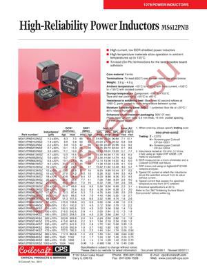 MS612PNB473MSZ datasheet  