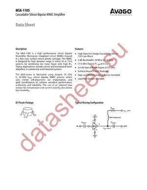 MSA-1105-TR1G datasheet  