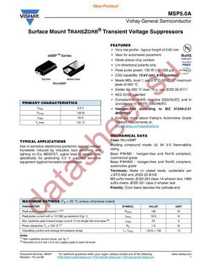 MSP50A datasheet  