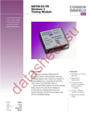 MSTM-S3-TR-12032.768M datasheet  