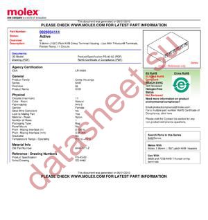 26-03-4086 datasheet  