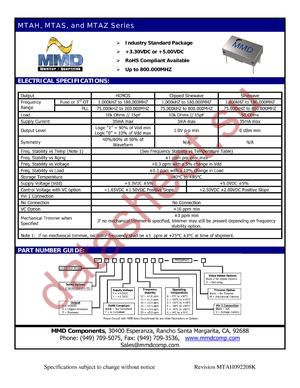 MTAH510A datasheet  