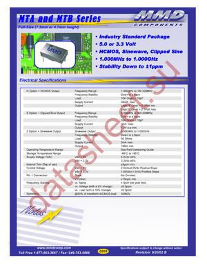 MTB10SG datasheet  