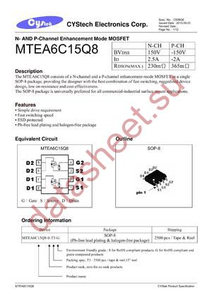 MTEA6C15Q8 datasheet  
