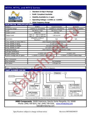 MTFH510A datasheet  