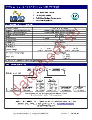 MTSS320C datasheet  