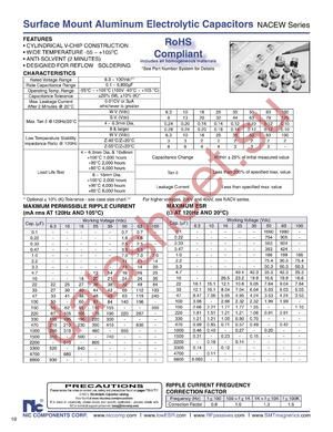 NACEW100K6.36.3X6.3TR13F datasheet  