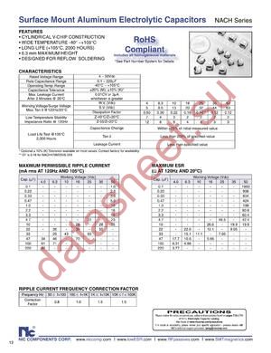 NACH1R0M16V6.3X6.3TR13F datasheet  