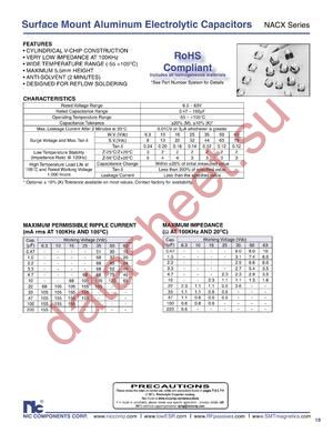 NACX101M356.3X5.5TR13F datasheet  