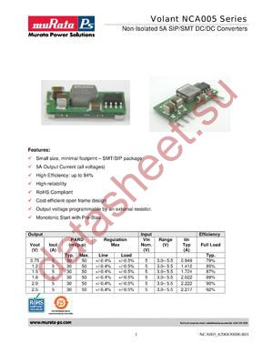 NCF0051330B0-XC datasheet  