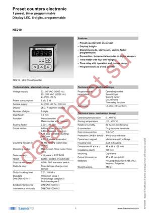 NE210.041AXA1 datasheet  