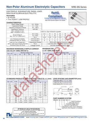 NRE-SN2R2M105X7F datasheet  