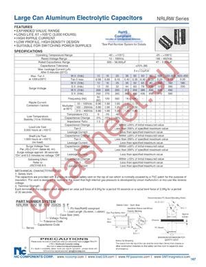 NRLRW183M10V20X30F datasheet  