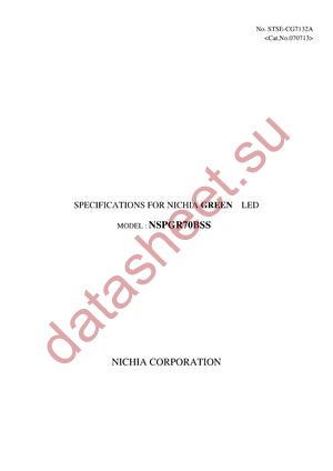 NSPGR70BSS datasheet  
