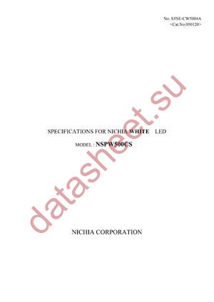 NSPW500CS datasheet  
