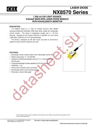 NX8570SC737-BA datasheet  