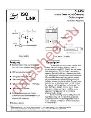 OLI400 datasheet  