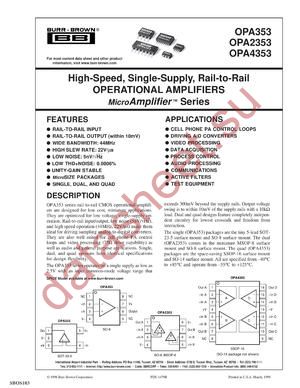 OPA2353EA2K5G4 datasheet  