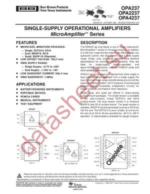 OPA237UA2K5G4 datasheet  