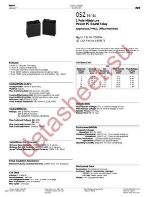 OSZSS148DM8000 datasheet  