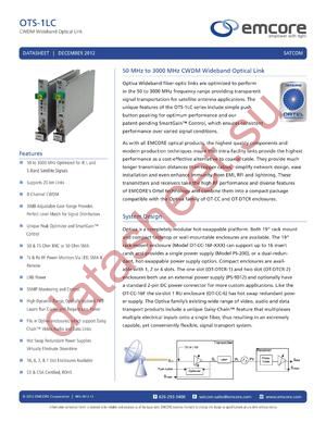 OT-DTCR-1 datasheet  