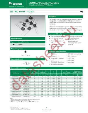 P1100ECMCLXXX datasheet  