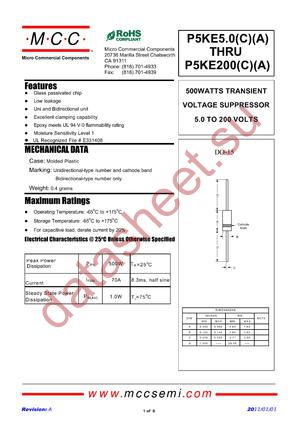 P5KE64C datasheet  