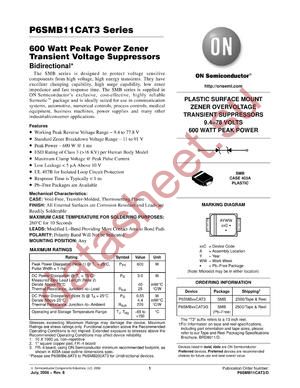 P6SMB91CAT3G datasheet  