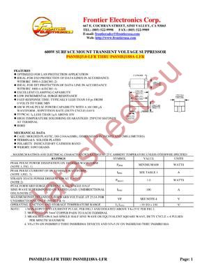 P6SMBJ100A-LFR datasheet  