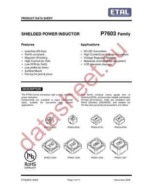 P7603-1204-100M datasheet  