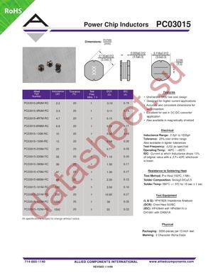 PC03015-680M-RC datasheet  