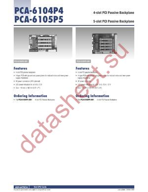 PCA-6104P4 datasheet  