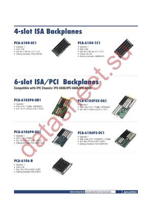 PCA-6105P3X-0A1 datasheet  