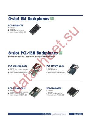 PCA-6105P3X-0A2E datasheet  