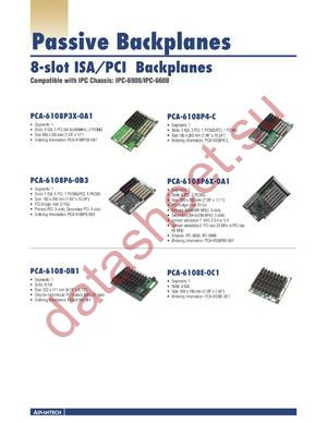 PCA-6108E-0C1 datasheet  